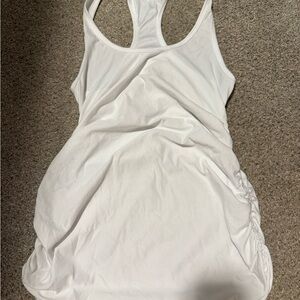 White Racerback Tank Top